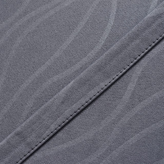 Gewellte Wellen Superdicker Hellgrauer 100% Verdunkelungs-Vorhang 11