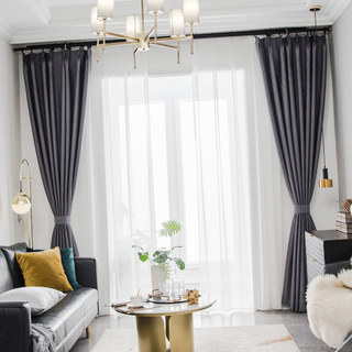 Gewellte Wellen Superdicker Hellgrauer 100% Verdunkelungs-Vorhang 4