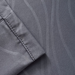 Gewellte Wellen Superdicker Hellgrauer 100% Verdunkelungs-Vorhang 14