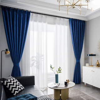 Gewellte Wellen Superdicker Marineblauer Verdunkelungs-Vorhang 9