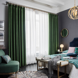 Gekräuselte Wellen Superdicker Olivgrüner Verdunkelungsvorhang 7