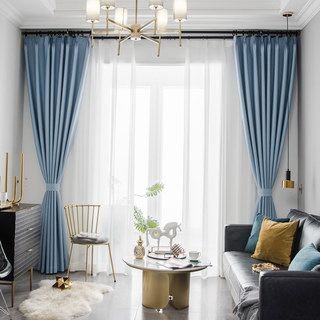 Superdick, babyblauer Verdunklungsvorhang 6