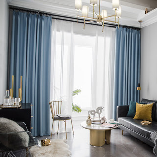 Superdick, babyblauer Verdunklungsvorhang 4