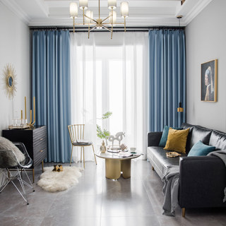 Superdick, babyblauer Verdunklungsvorhang 2