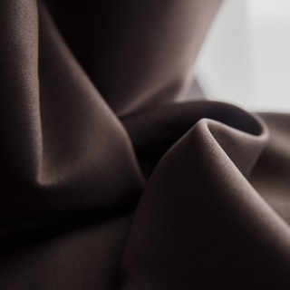 Superdickes Kaffeebraun 100% Verdunkelungsvorhang 9