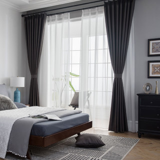 Superdickes Dunkelgraues 100% Verdunkelungsrollo 7