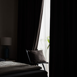 Superdickes Dunkelgraues 100% Verdunkelungsrollo 10