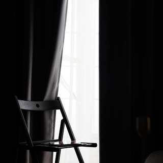 Superdickes Hellgraues 100% Verdunkelungsrollo 9