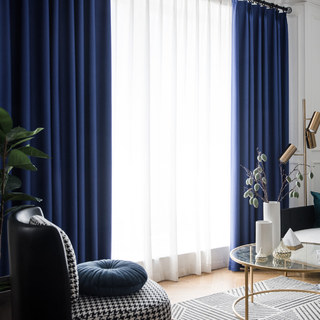 Superdick, marineblauer Verdunklungsvorhang 4