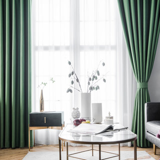 Superdick olivgrüner Verdunklungsvorhang 10