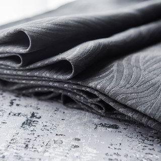 Superdicker Blätterweiden Kohle Schwarz 100% Verdunkelungsvorhang 8