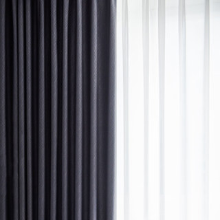 Superdicker Blattweiden Lichtgrau 100% Verdunkelungsvorhang 7