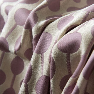 Perlenlinien Pastellrosa Lila Punkte und Streifen Chenille Vorhang 11