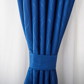 Gewellte Wellen Superdicker Marineblauer Verdunkelungs-Vorhang 3
