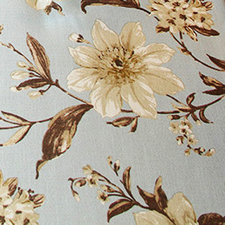 Riechen Sie die Gardenie, pastellblaue Blumen-Vorhänge