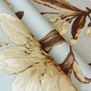 Riechen Sie die Gardenie, pastellblaue Blumen-Vorhänge 5