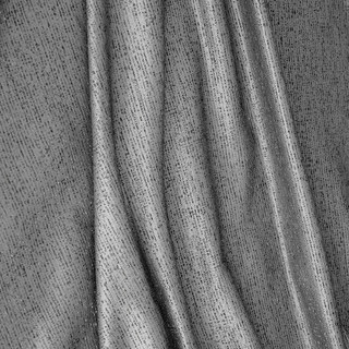 Metallische Fantasie dezente strukturierte gestreifte schimmernde silber-graue Gardine 7