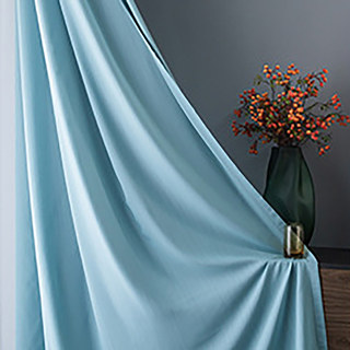 Sundance Strukturierter Gestreifter Dunkelblauer Voilevorhang 3