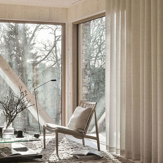 Authentischer japanischer gewebter Strick-Baumwollmisch-Voile-Vorhang 2