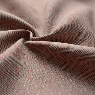 Blackout Zickzack-Köper in der Farbe Mocha Vorhang