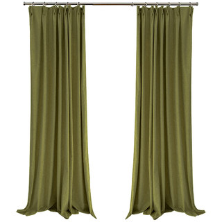 Exquisite matter luxuriöse olivgrüne Chenille-Vorhänge 9