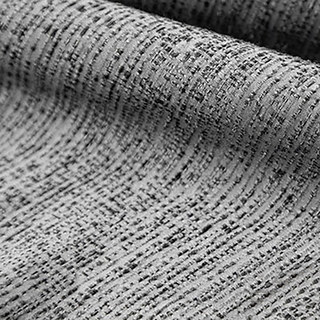 Metallische Fantasie dezente strukturierte gestreifte schimmernde silber-graue Gardine