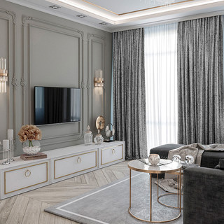 Metallische Fantasie dezente strukturierte gestreifte schimmernde silber-graue Gardine 2