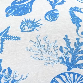 Seaside Spirit Blau Marine Durchsichtige Voile Vorhänge 4