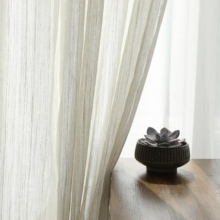 Dreamer Oatmeal Cotton Blended Sheer Voile Curtains
Dreamer Oatmeal Baumwollmischung Transparente Voile Vorhänge 4