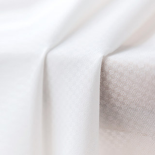 Französisches kariertes quadratisches Gitter weißer Chiffonvorhang