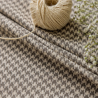 Hundzahnmuster Braun Beige Verdunkelungsvorhang 4