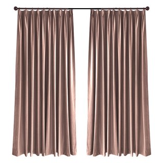 Premium Dusky Pink Samtvorhang 4