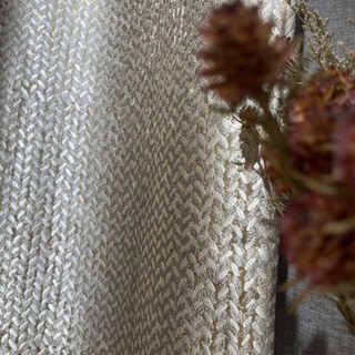 Feld aus Gold Luxuriöser Jacquard-Stoff mit Kornmuster in Mocha mit goldenen Details