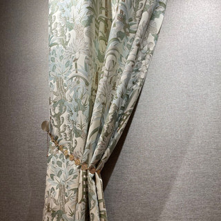 Sherwood Forest Pastell Jacquard Blumenmuster Vorhang 3