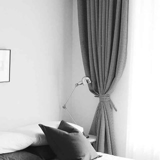 Hundzahnmuster Schwarz und Weiß Verdunklungsvorhang 5