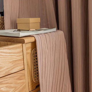 Die Crush Dusky Pink Crushed Gestreifte Verdunklungsvorhänge 3