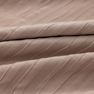 Die Crush Dusky Pink Crushed Gestreifte Verdunklungsvorhänge