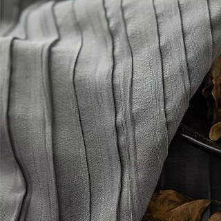 Die Crush Grey Crushed Gestreifte Verdunklungsvorhänge 6