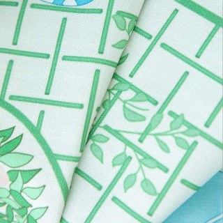 Elefant Gärtner Grün & Blau Niedliche Gardine 5