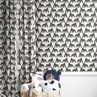 King Kong Gorilla Schwarz-Weiß Druck Vorhang 4