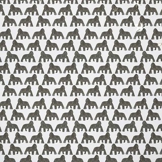 King Kong Gorilla Schwarz-Weiß Druck Vorhang