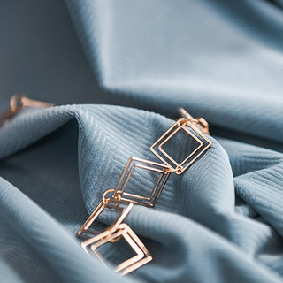 Sunnyvale Fischgrät Haze Blau Strukturierter Samt Verdunkelungsvorhang 4