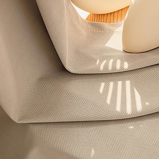 Sunnyvale Fischgrät Mocha Braun Samt Verdunkelungsvorhang 3