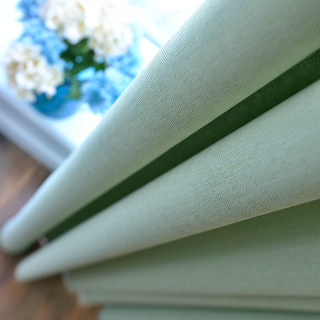 Blackout Zickzack-Köper Salbeigrün Vorhang 4