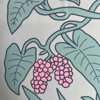 Botanica Helltürkisgrüne Gestreifte Blumenmuster Samtvorhänge 3