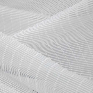 Tide Luxuriöse horizontal gestreifte weiße Voilegardine