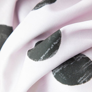 Schwarz & Helles Fliederfarbenes Polka Dot Druckvorhang 5