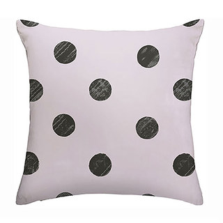 Schwarz & Helles Fliederfarbenes Polka Dot Druckvorhang