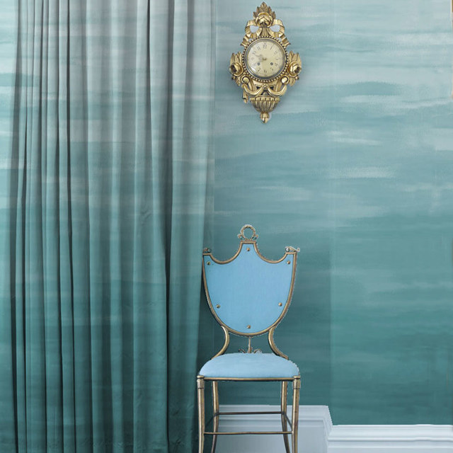Moon River Aqua Blue Ombre Velvet Curtain
Moon River Aqua Blau Ombre Samtvorhang 1