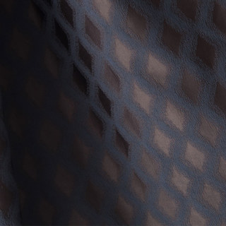 Zeitloser Diamond Jacquard Blau & Braun Geometrischer Vorhang 4